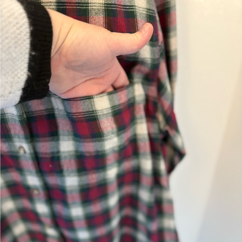 Vintage Cabin Creek Flannel Shirt Corduroy Collar Twilight Bella Swan Core - Picture 6 of 6